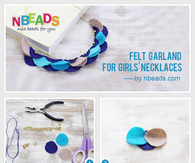 Felt Garland for Girls' Necklaces
