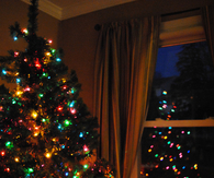Colorful christmas tree