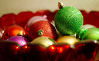 Glittery baubles