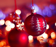Snow tree ornaments