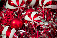Peppermint baubles