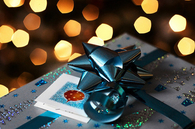 Cute gift wrapped present