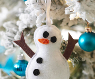 Felt snowman ornament
