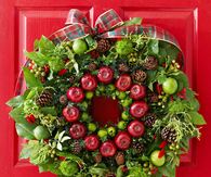 Fruit and foliage wreath