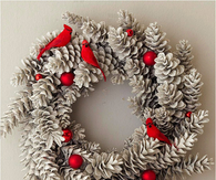 Pinecone swirl wreath