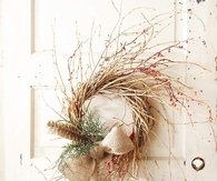 Twist twig Christmas Wreath