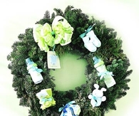 Baby themed wreath