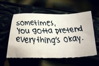 Sometimes you gotta pretend