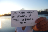 Afraid of growing up