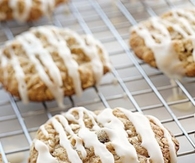 Iced Oatmeal Applesauce Cookies
