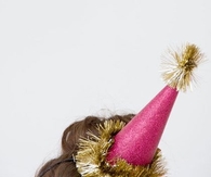 DIY Glitter Holiday Hats