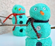 Foam Dough Snowman