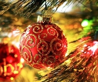 Glitter Decorated Baubles