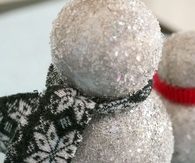 Sparkly Snowmen Decor