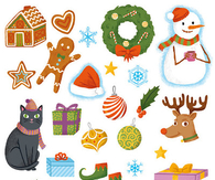 Holiday stickers