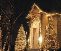 Outdoor christmas tree decor