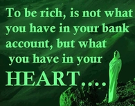 to be rich