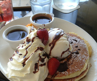 Ice cream and pancakes