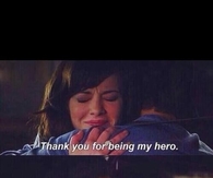 Thank you for being my hero