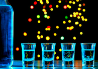 Blue Shot Glasses
