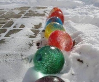 Frozen Christmas Balls