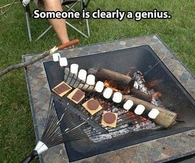 Smores on a rake