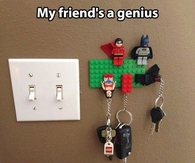 Lego key holders