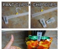 Pant clips equal chip clips