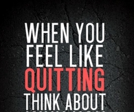 Think about why you started