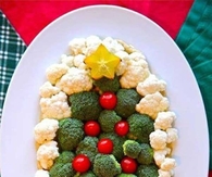 Vegetable Christmas Tree Art