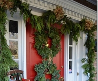 Triple ring wreath display