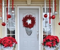 White and red door ensemble 