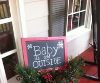 Christmas porch sign