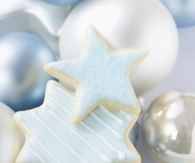 Pastel star cookies and baubles