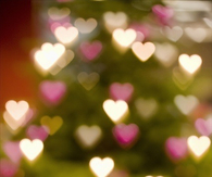 Heart christmas lights
