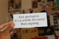 Just apologize