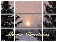 Merry Christmas Window View