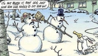 snowmen held up