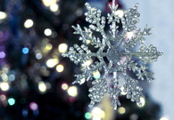 Glittery snowflake