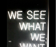 We See What We Want