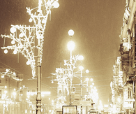 Christmas street lights