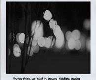Slowly fading away