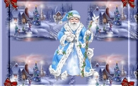 Blue Santa Claus