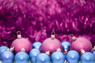 Purple & Blue Baubles