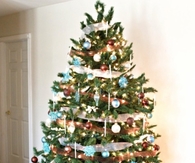 Brown and blue tree