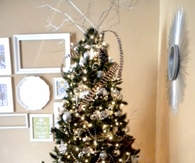 Sparkly silver tree