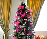 Pretty Dark Pink Christmas Tree