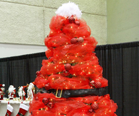 Red Santa Christmas Tree