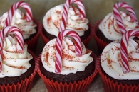 Candy Cane Cupcakes