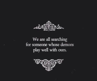 Demons Play Well With Ours